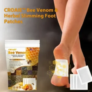 CROAIE™ Bee Venom & Herbal Slimming Foot Patches for Lymphatic Support and Blood Sugar Balance – Natural Swelling Reduction & Detox