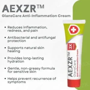 AEXZR™ GlansCare Anti-Inflammation Cream – Recommended by Medical Experts!